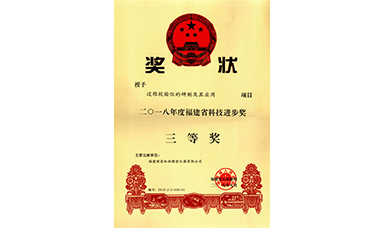 虹潤公司“過程校驗儀的研制及其應(yīng)用”項目榮獲2018年福建省科技進(jìn)步獎三等獎