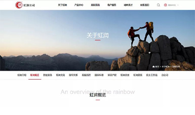 虹潤(rùn)公司網(wǎng)站改版升級(jí)全新上線