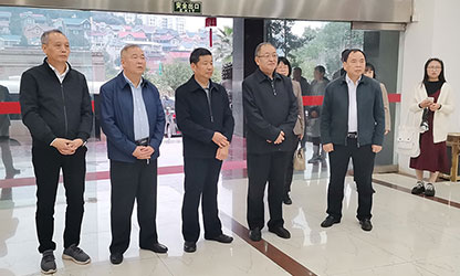 福建省政協(xié)副主席、省工商聯(lián)主席王光遠(yuǎn)一行視察虹潤公司