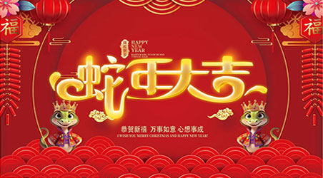 金蛇賀歲，新春快樂！